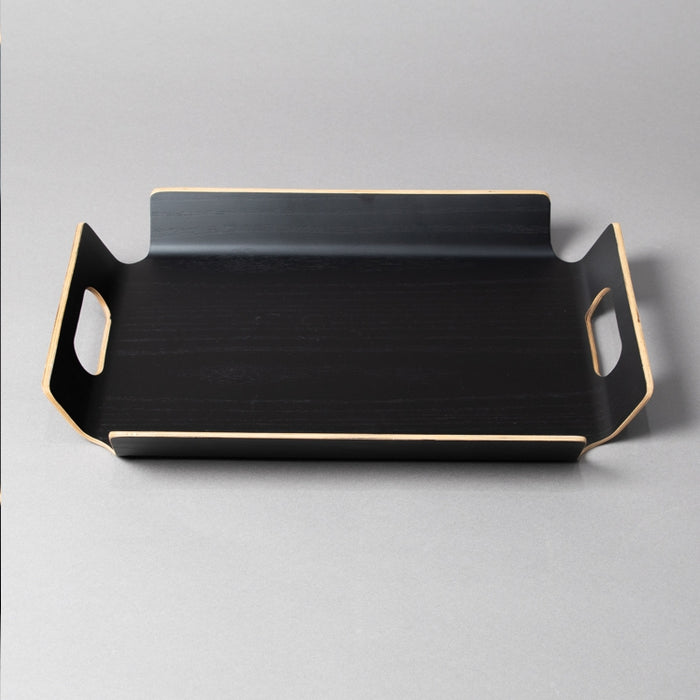 WOODEN FRAME TRAY 39.5CMX28.5CM BLACK (202107417)