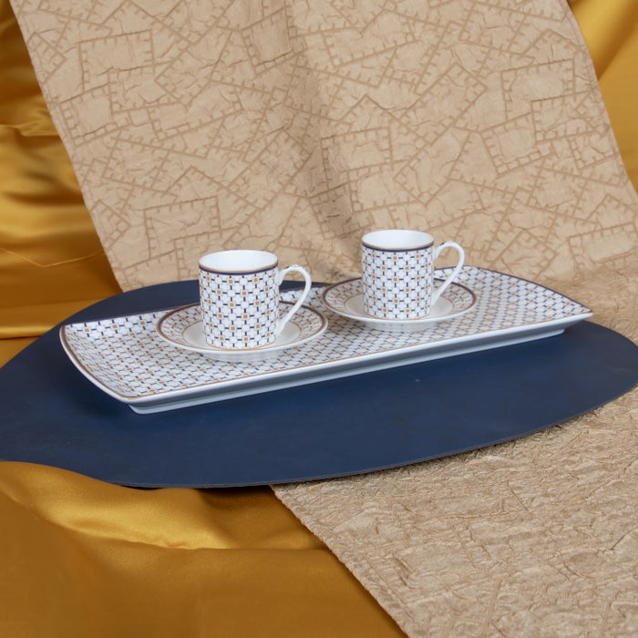 CHARLES SET/2PCS COFFEE CUP&SAUCER 80ML (202073403)