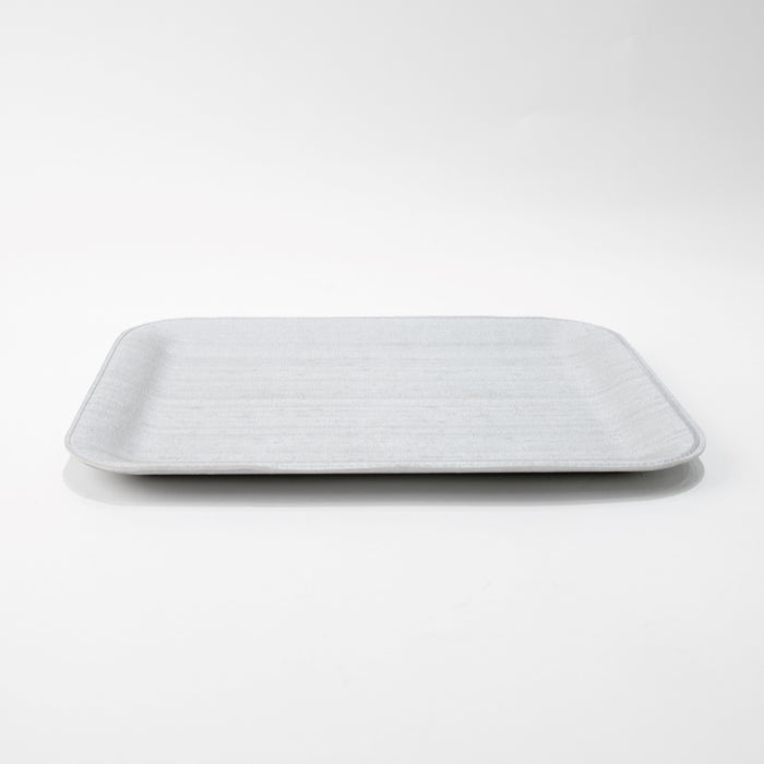 PLASTIC TRAY SMALL SILK SILVER 33CMX25CM (202107488)