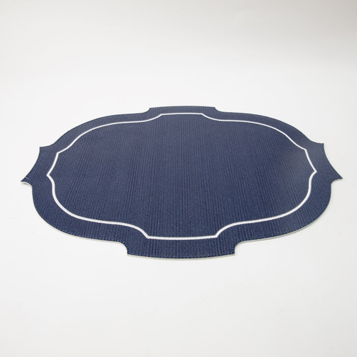 CROWN PLACAMAT W/LINE BRAID NAVY (202055061)