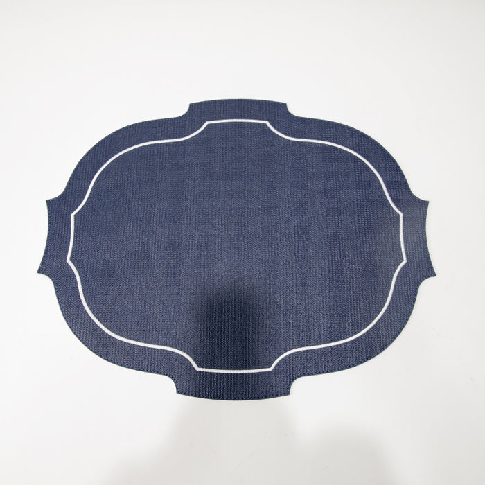 CROWN PLACAMAT W/LINE BRAID NAVY (202055061)