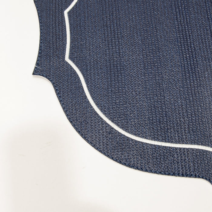 CROWN PLACAMAT W/LINE BRAID NAVY (202055061)