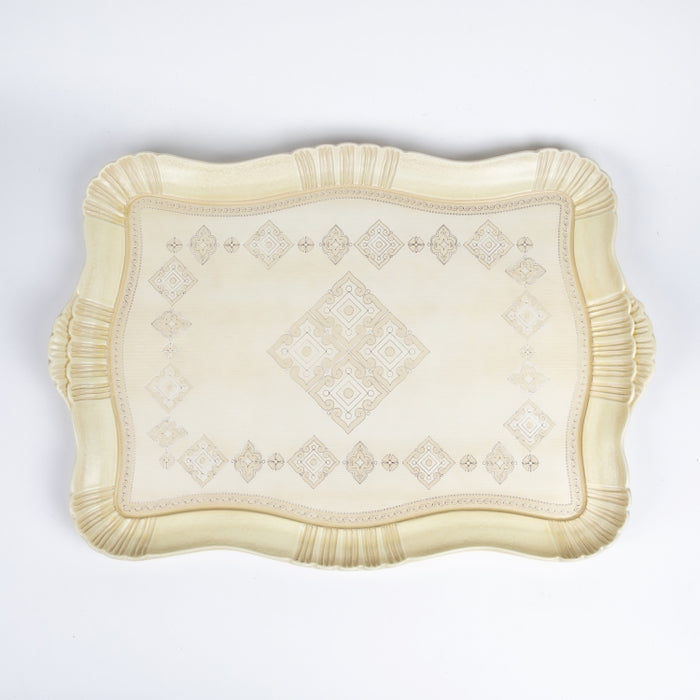 GENESI RECT.TRAY LARGE IVORY (202102943)