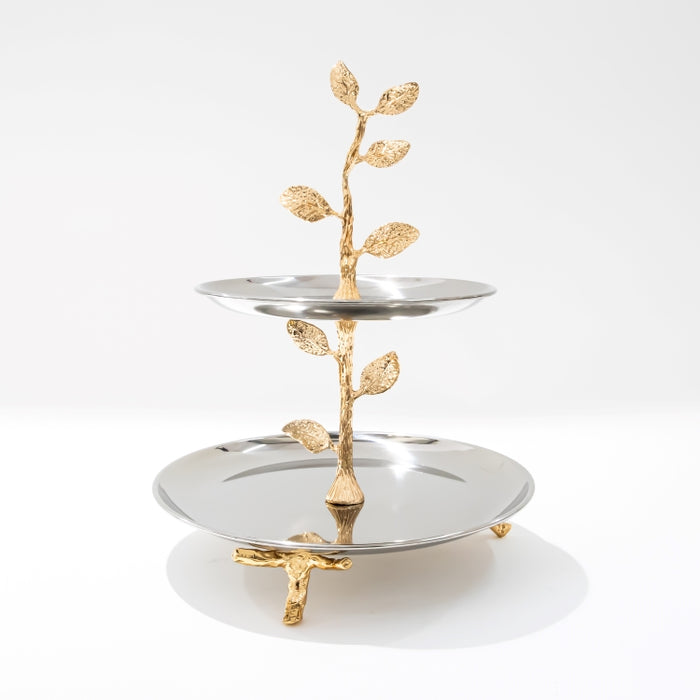 DAZHANG-STAINLESS STEEL 2-TIER PLATE 28X32CM (202107506)
