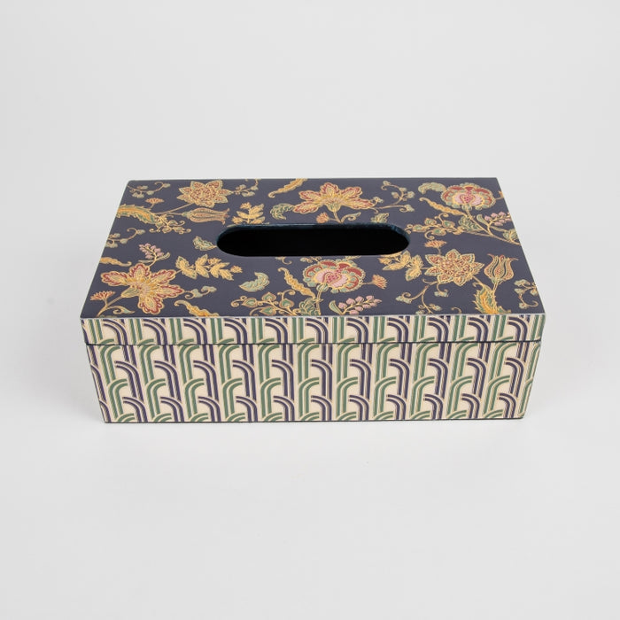 PAISELY BLUE TISSUE BOX 24X18CM (202073476)