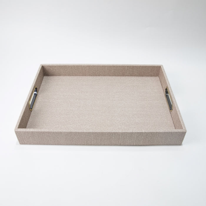 RECT.TRAY WITH HANDLE BRAID LATTE 45CMX33CM (202107453)