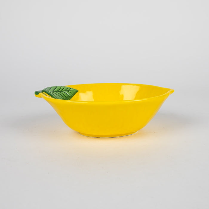 FLEURS CITRONS PORCELAIN BOWL 30X21.5CM (202073361)