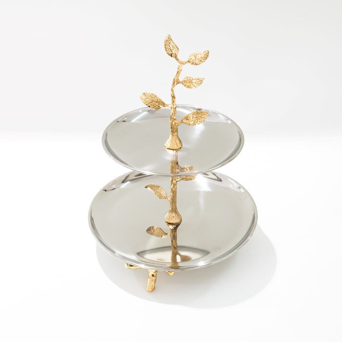 DAZHANG-STAINLESS STEEL 2-TIER PLATE 28X32CM (202107506)