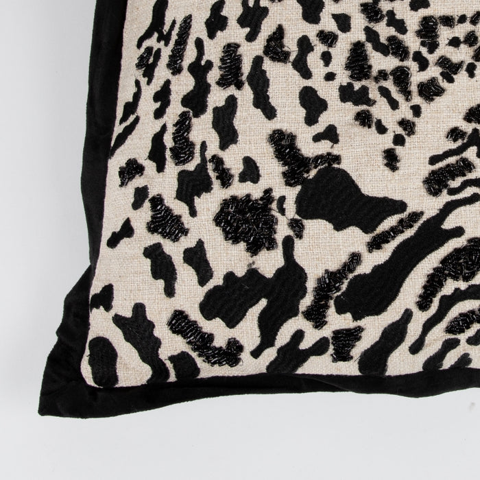 CUSHION LEOPARD NTRL/BLACK 45X45 (327131009)
