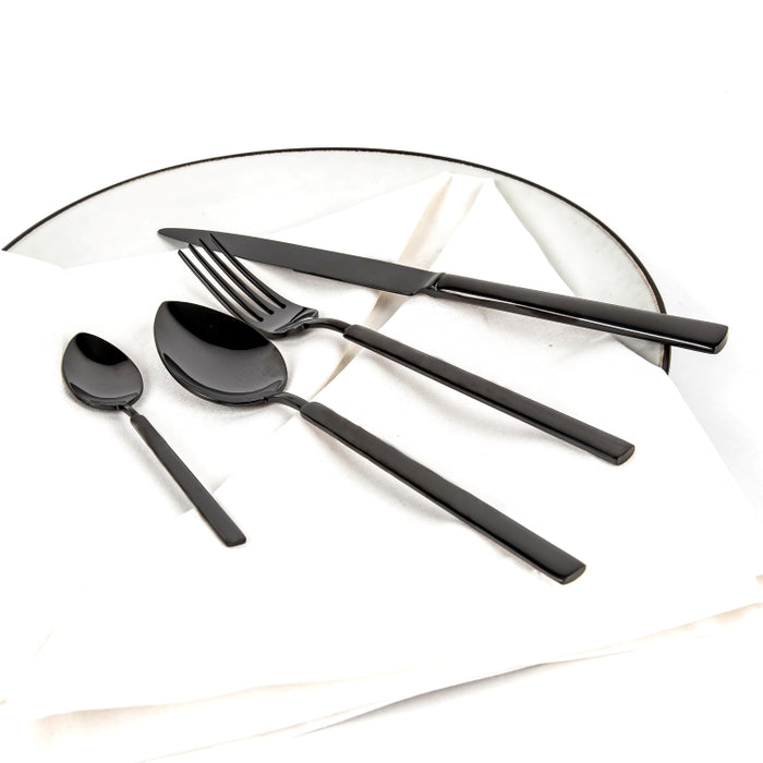 VINTAGE BLACK 24PCS CUTLERY SET GLTX (202064290)