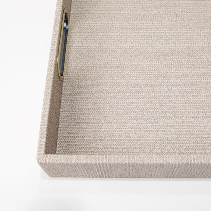 RECT.TRAY WITH HANDLE BRAID LATTE 45CMX33CM (202107453)