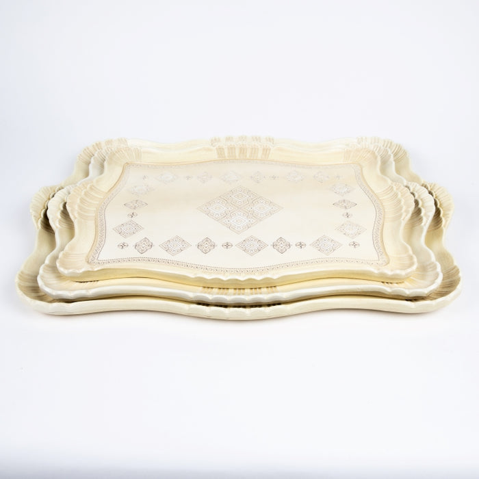 GENESI RECT.TRAY LARGE IVORY (202102943)