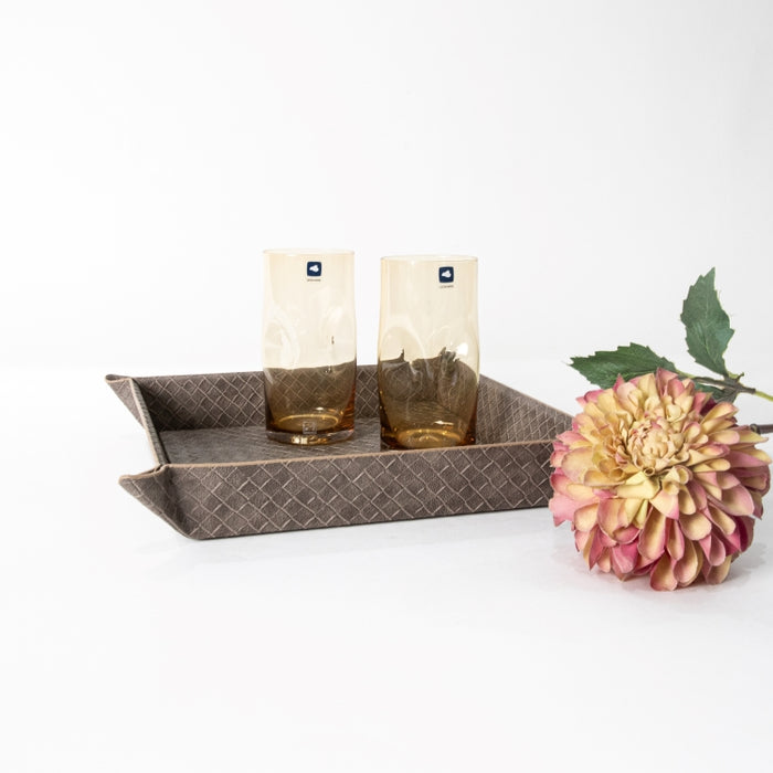 VALET TRAY SQUARE BROWN 26CM (202042193)
