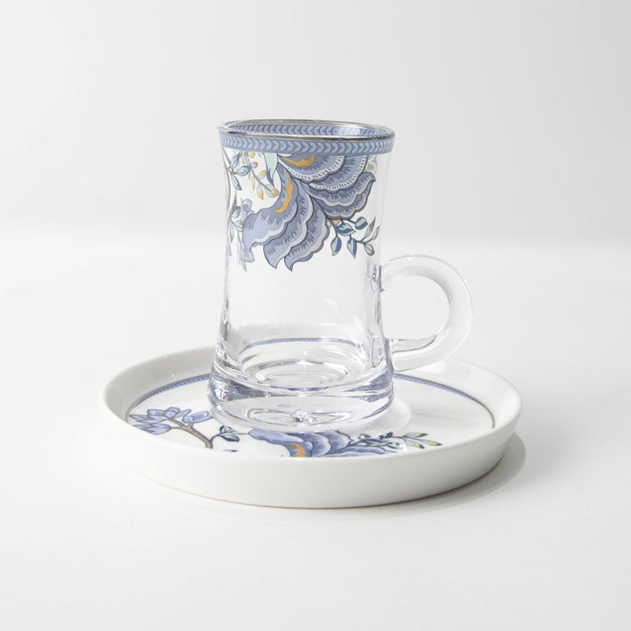 TWINS-6PCS TEACUP&SAUCER FLORAL BLUE (202029269)