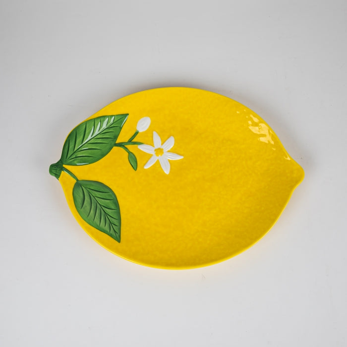 FLEURS CITRONS PRCLN DISH 25X18.5CM (202073364)