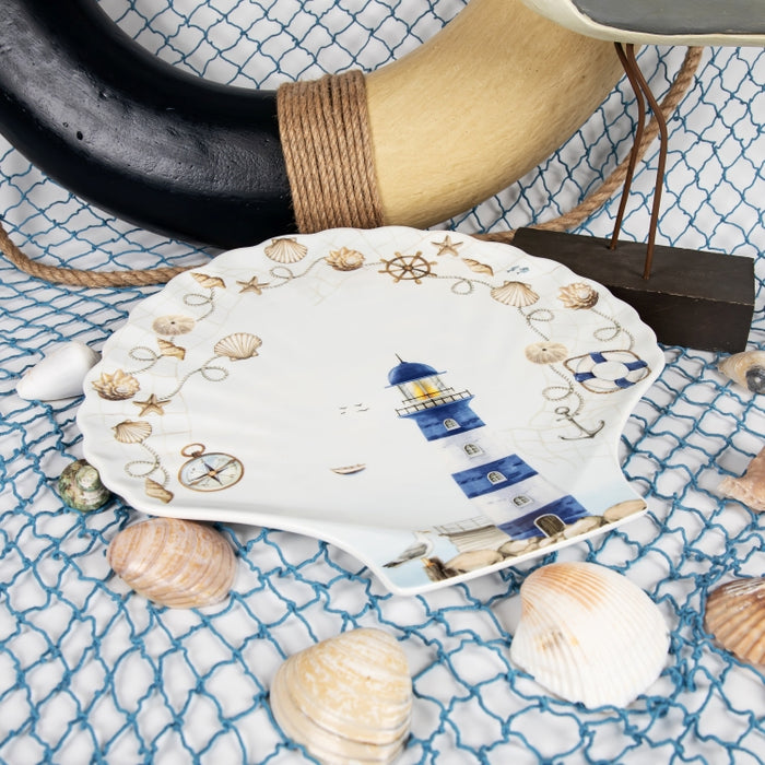 BLUE LTHOUSE SERVING PLATTER 28X27CM (202073462)