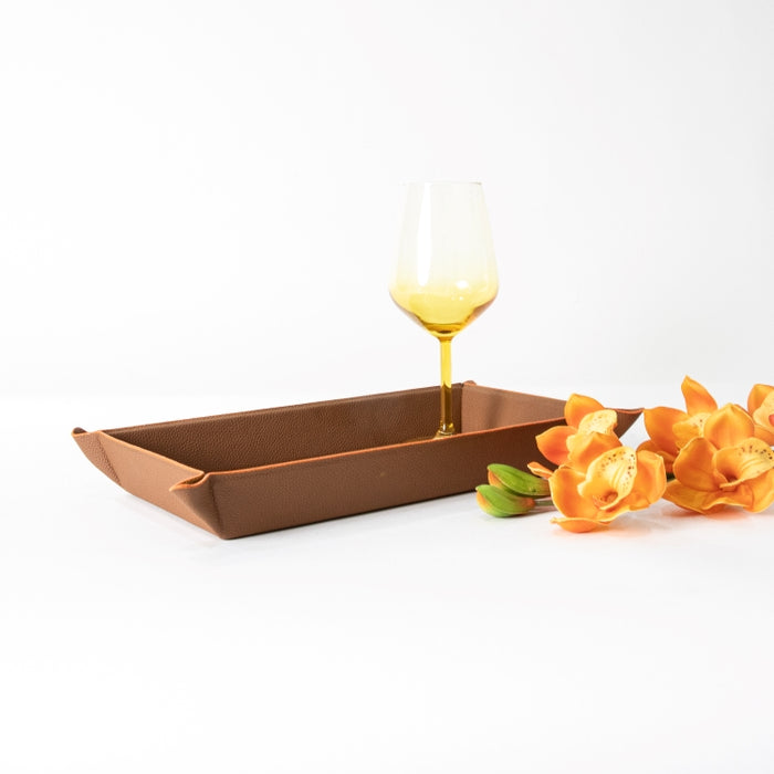 VALET TRAY RECT.SMALL WITH EMBROIDERY HORSE 34CMX19CM (202042184)
