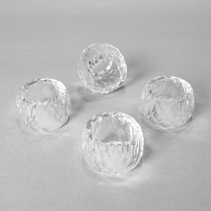 CRYSTAL NAPKIN RING SET/4PCS (418033285)