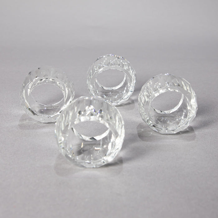 CRYSTAL NAPKIN RING SET/4PCS (418033285)