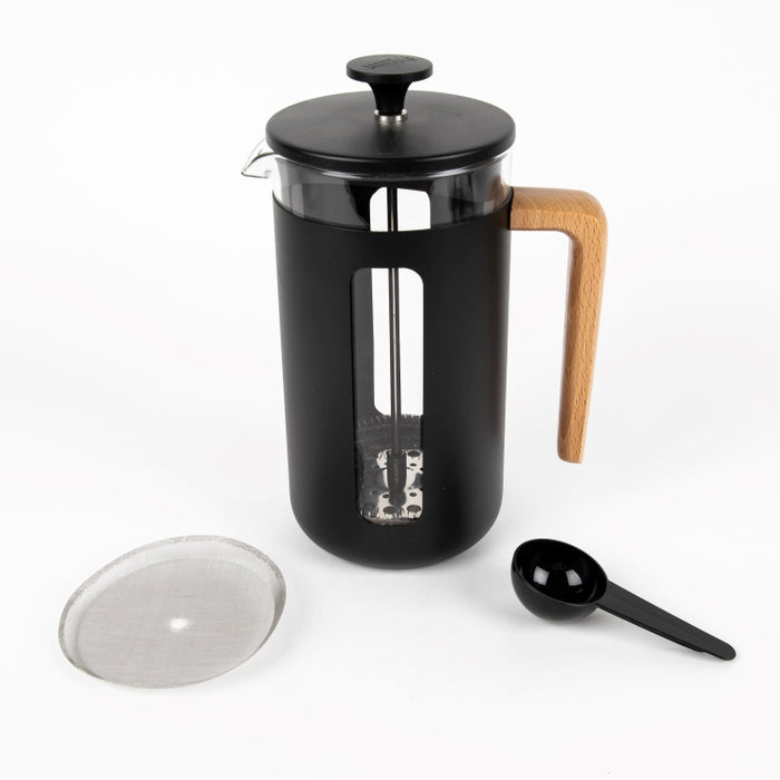 LC PISA 3CUP CAFETIERE 350 ML BLK-WOODHNDLE (202016066)