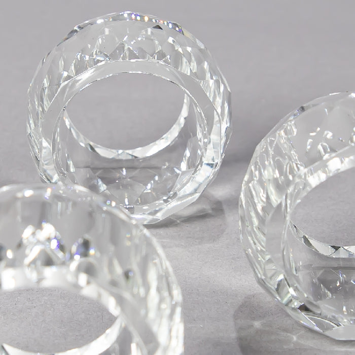 CRYSTAL NAPKIN RING SET/4PCS (418033285)