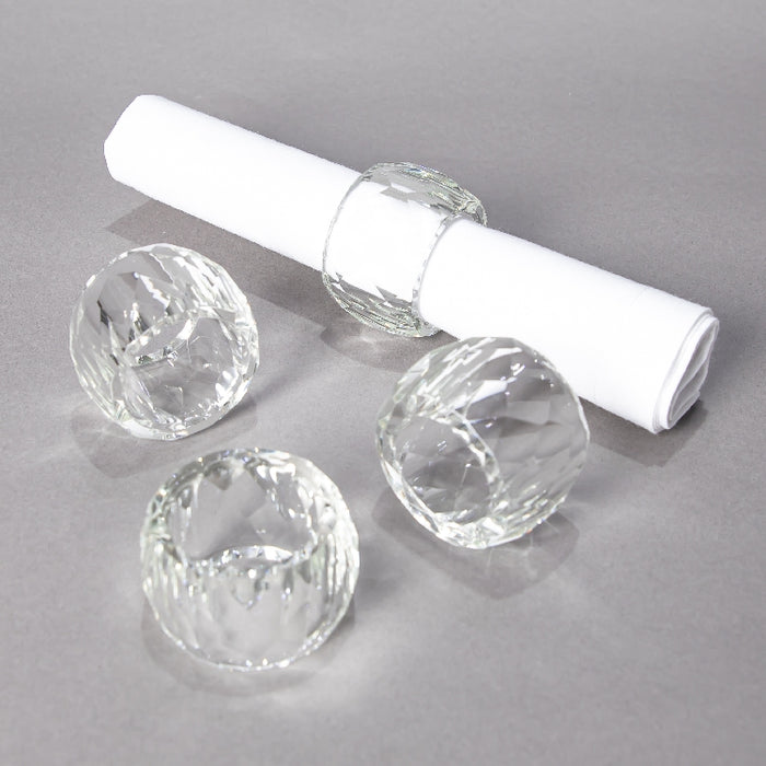 CRYSTAL NAPKIN RING SET/4PCS (418033285)