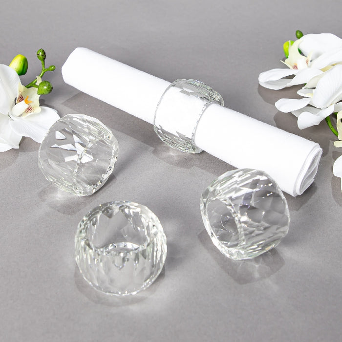 CRYSTAL NAPKIN RING SET/4PCS (418033285)