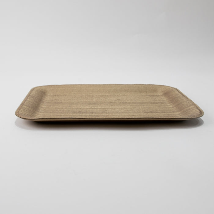 PLASTIC TRAY SMALL SILK BRONZE 33CMX25CM (202107480)