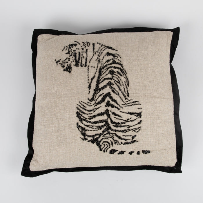 CUSHION TIGER NTRL/BLACK 45X45 (327131006)