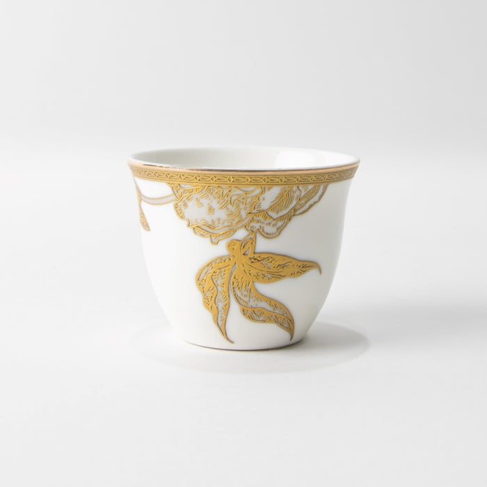 TWINS-6PCS CAWA CUP SET PEONY GOLD (202029274)