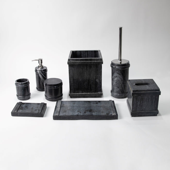 OTL-8PCS BATHROOM SET BLACK (264846574)