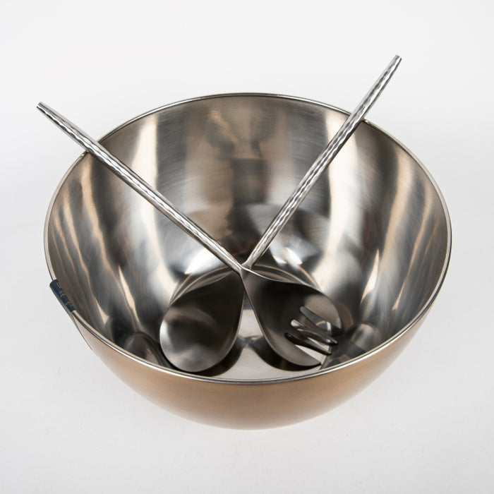 HAMMERED 2PC SALAD SERVER SILVER (202061237)