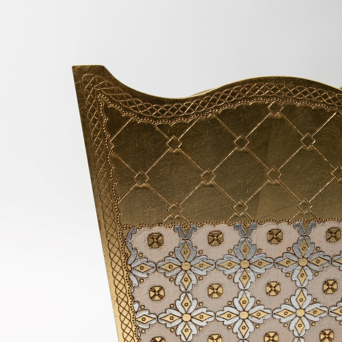 CALFUCCI WOODEN WASTE BASKET IVR/SL (202140039)