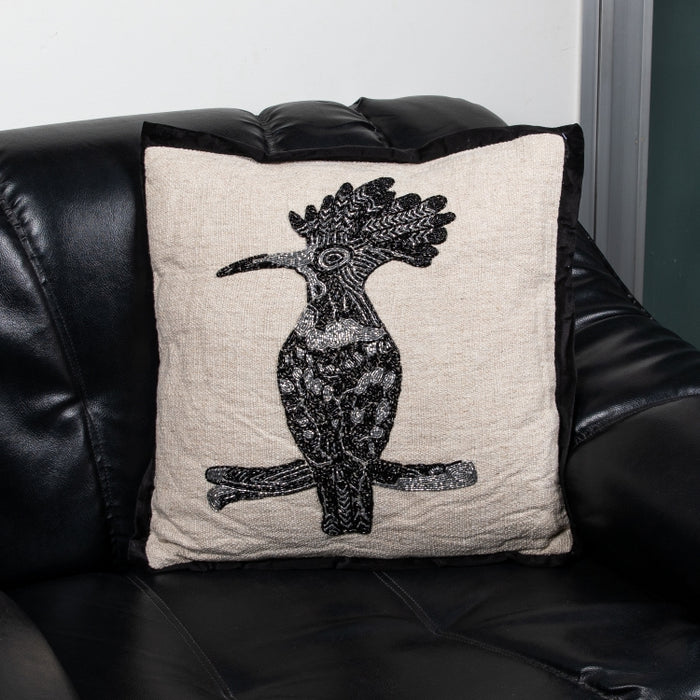 CUSHION HOOPOE NTR/BLACK 45X45 (327131013)