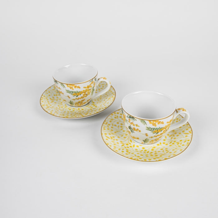 MIMOSA SET/2 PORCELAIN COFFEE CUP 110ML (202073381)