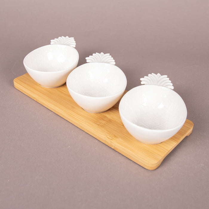 MADAGASCAR S/4 APPETIZER SET WHITE (202073080)