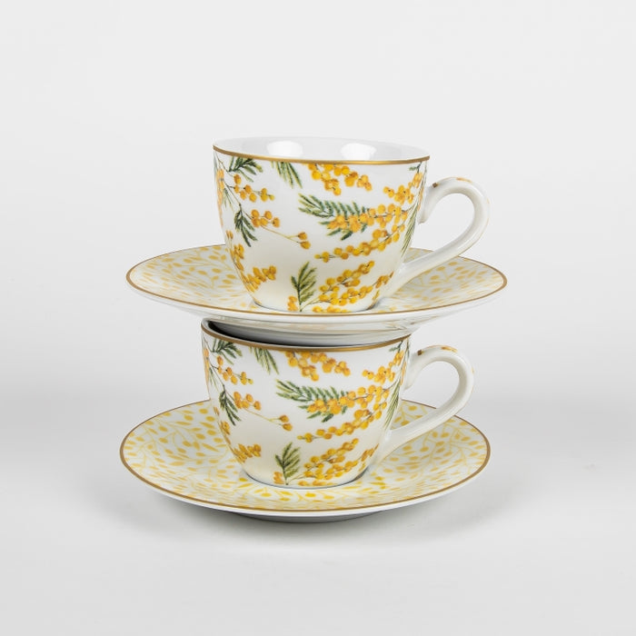 MIMOSA SET/2 PORCELAIN COFFEE CUP 110ML (202073381)