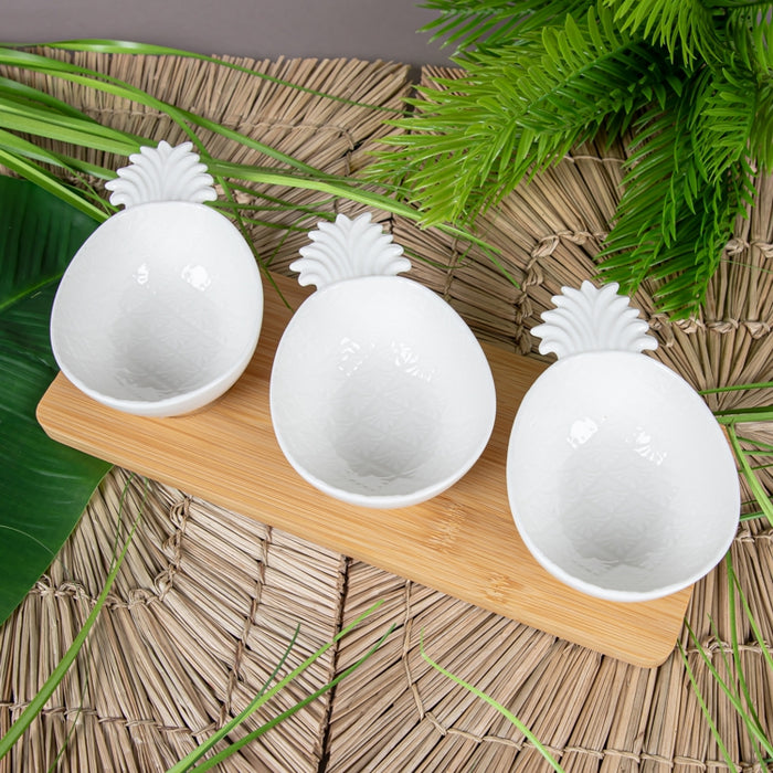 MADAGASCAR S/4 APPETIZER SET WHITE (202073080)