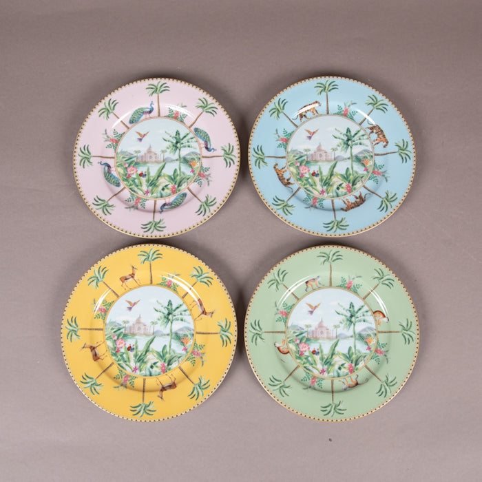 PARADIS SAUVAGE PORCELAIN S/4 DSSRT PLATE 19C (202073151)