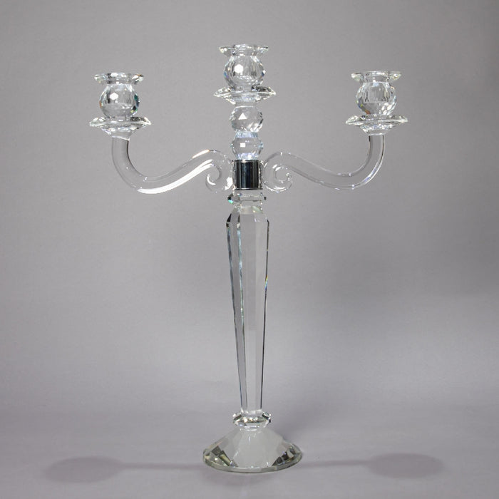 CRYSTAL CANDLE HOLDER 3 ARMS (418060105)