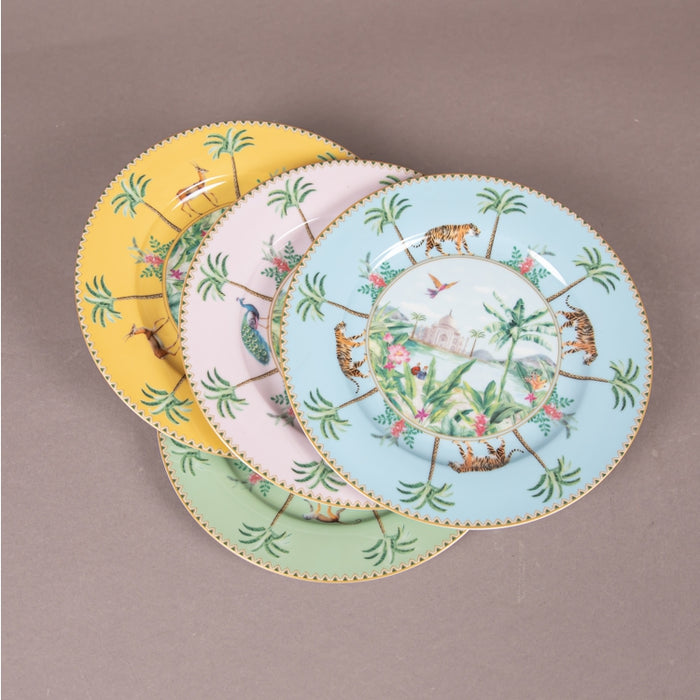 PARADIS SAUVAGE PORCELAIN S/4 DSSRT PLATE 19C (202073151)