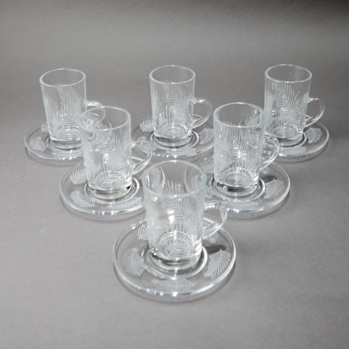 NABEISI-SET/6PCS TEACUP&SAUCER SLV (202016512)