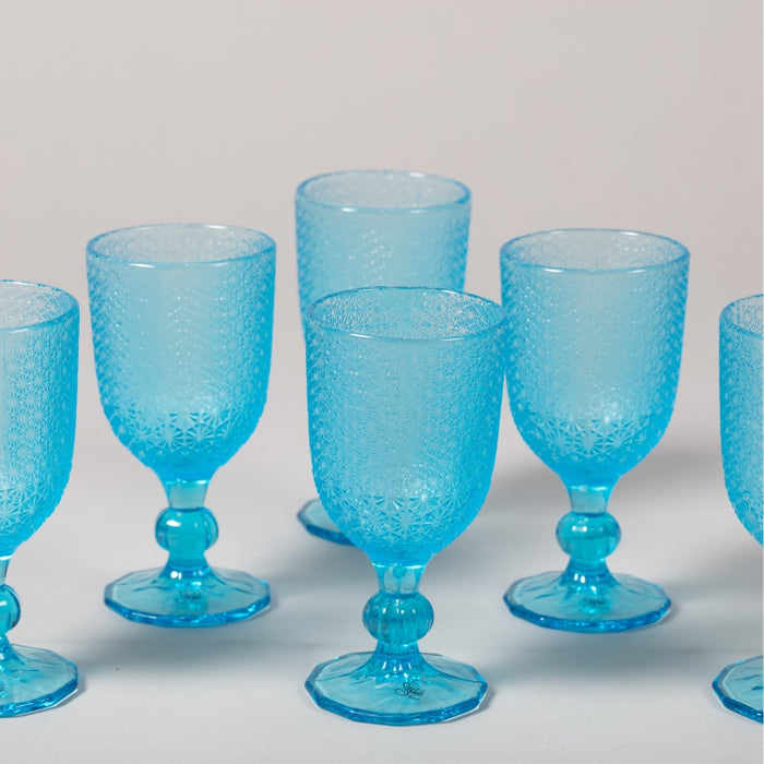 MOZART SET OF 6 GOBLET LIGHT BLUE (202015693)