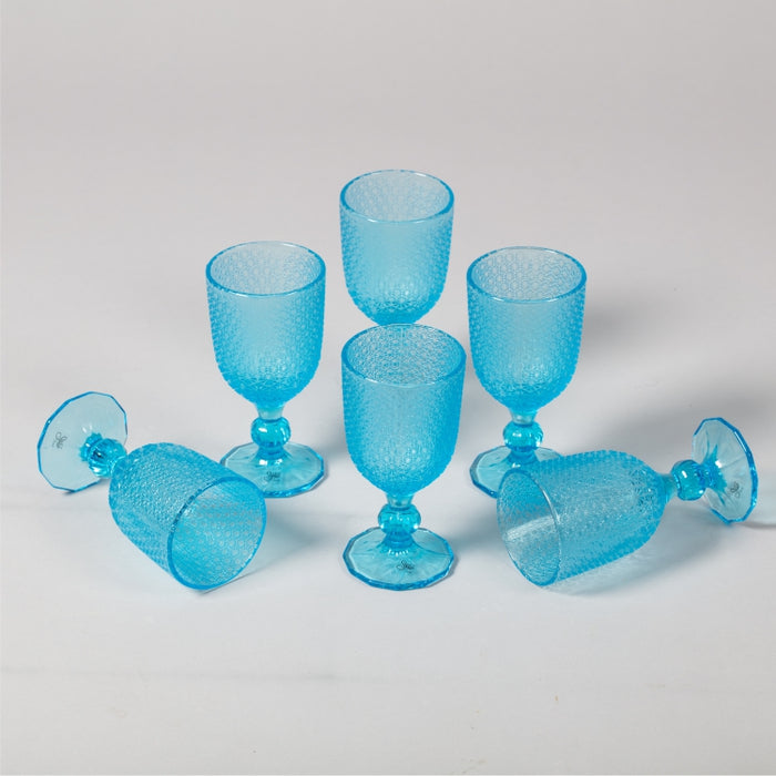 MOZART SET OF 6 GOBLET LIGHT BLUE (202015693)