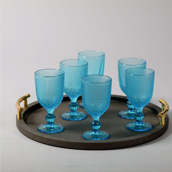 MOZART SET OF 6 GOBLET LIGHT BLUE (202015693)