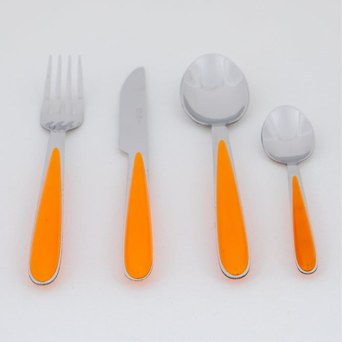 CARIBE 24PCS. CUTLERY SET ORANGE W/BOX (202061150)