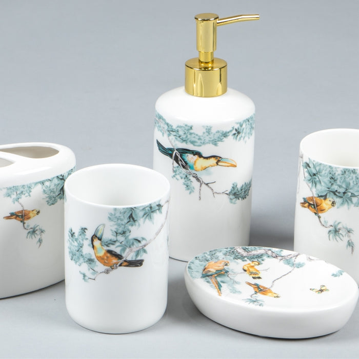 CHERRY 5 PCS. BATHROOM SET BIRDS (264845686)