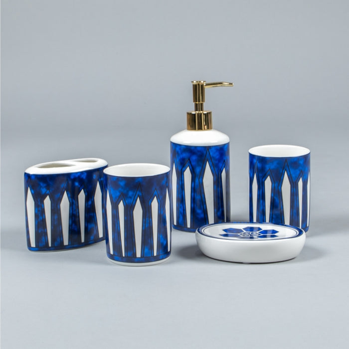 CHERRY 5 PCS. BATHROOM SET BLUE (264845688)