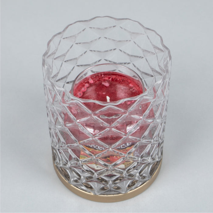 LANGHAM FACETED GLASS JAR HOLDER (428042610)