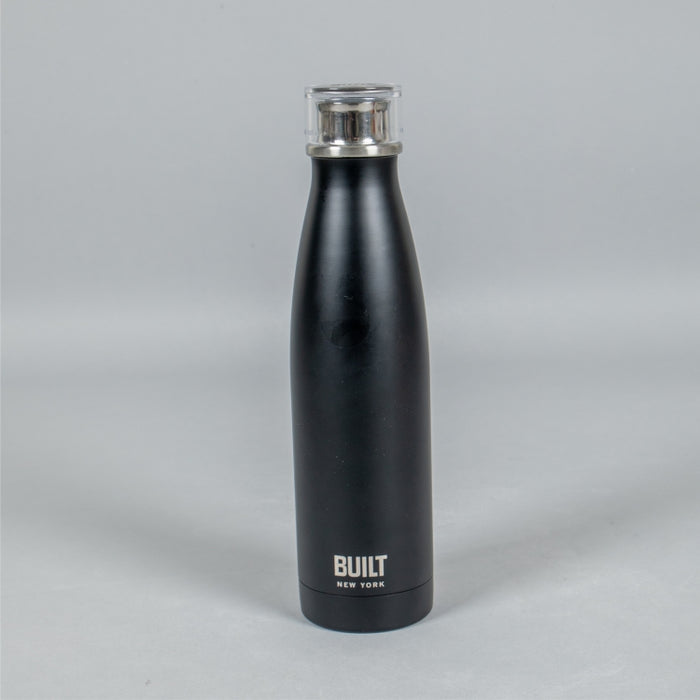 BUILT DOUBLE WALL H2O BOTTLE 17OZ BLACK (202086150)